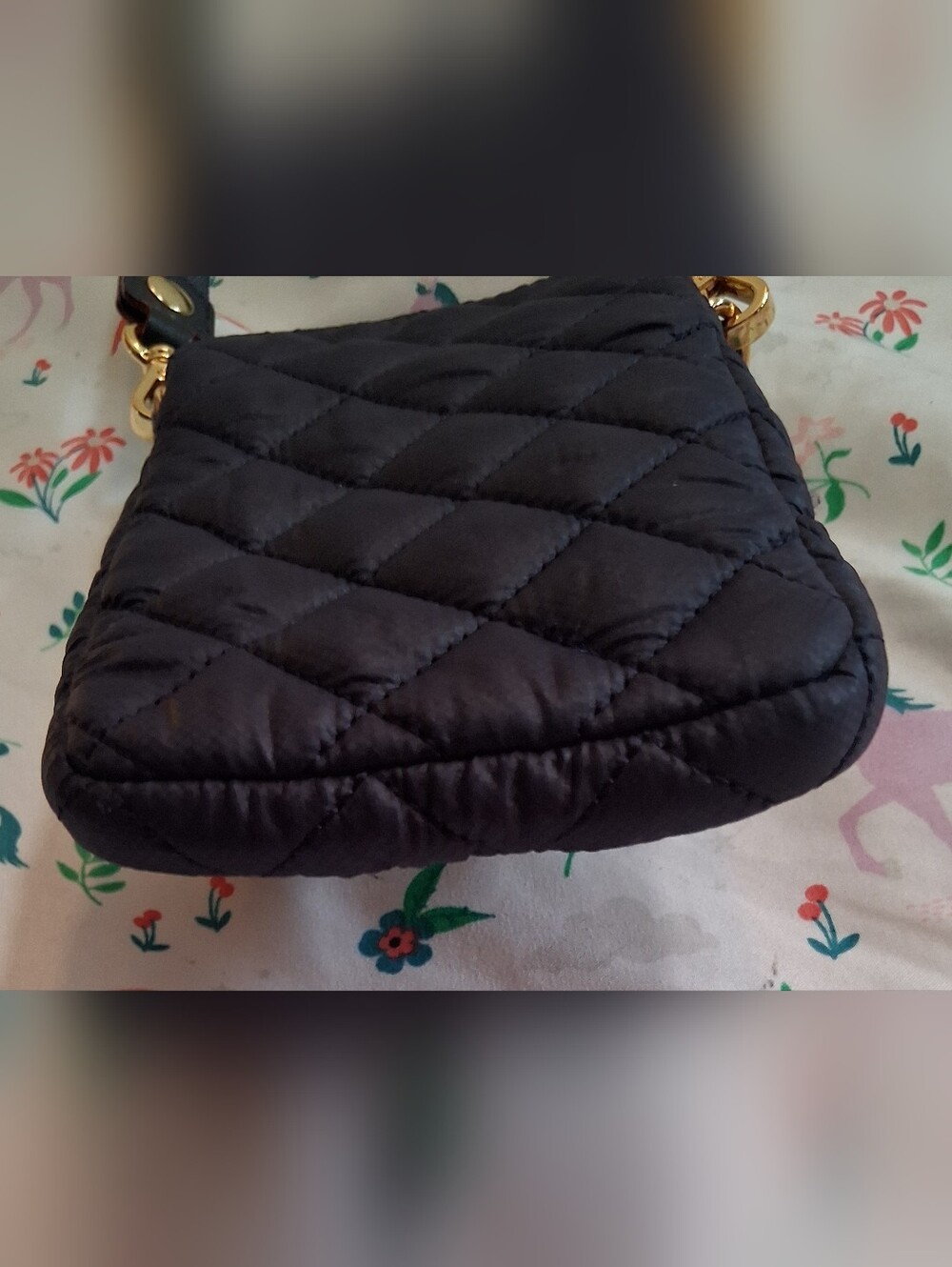 NWOT MZ Wallace Crosby Micro Navy Plush Quilt Casual Everyday Mini Purse Bag - Picture 7 of 13